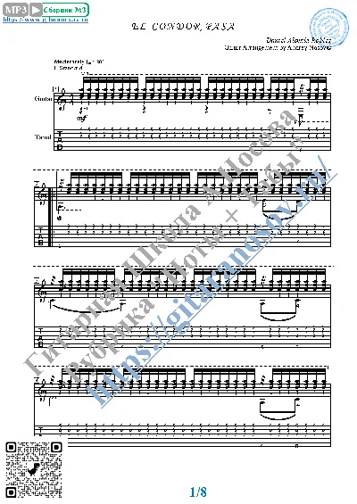 El Condor Pasa (Sheet music and tabs for guitar solo)