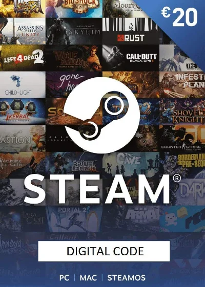 Steam Wallet 20 EUR € Europe