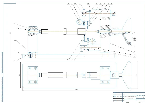 Контрольное приспособление для торцового биения вала