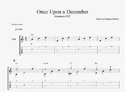 Once Upon a December - из м/ф Анастасия