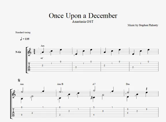 Once Upon a December - из м/ф Анастасия