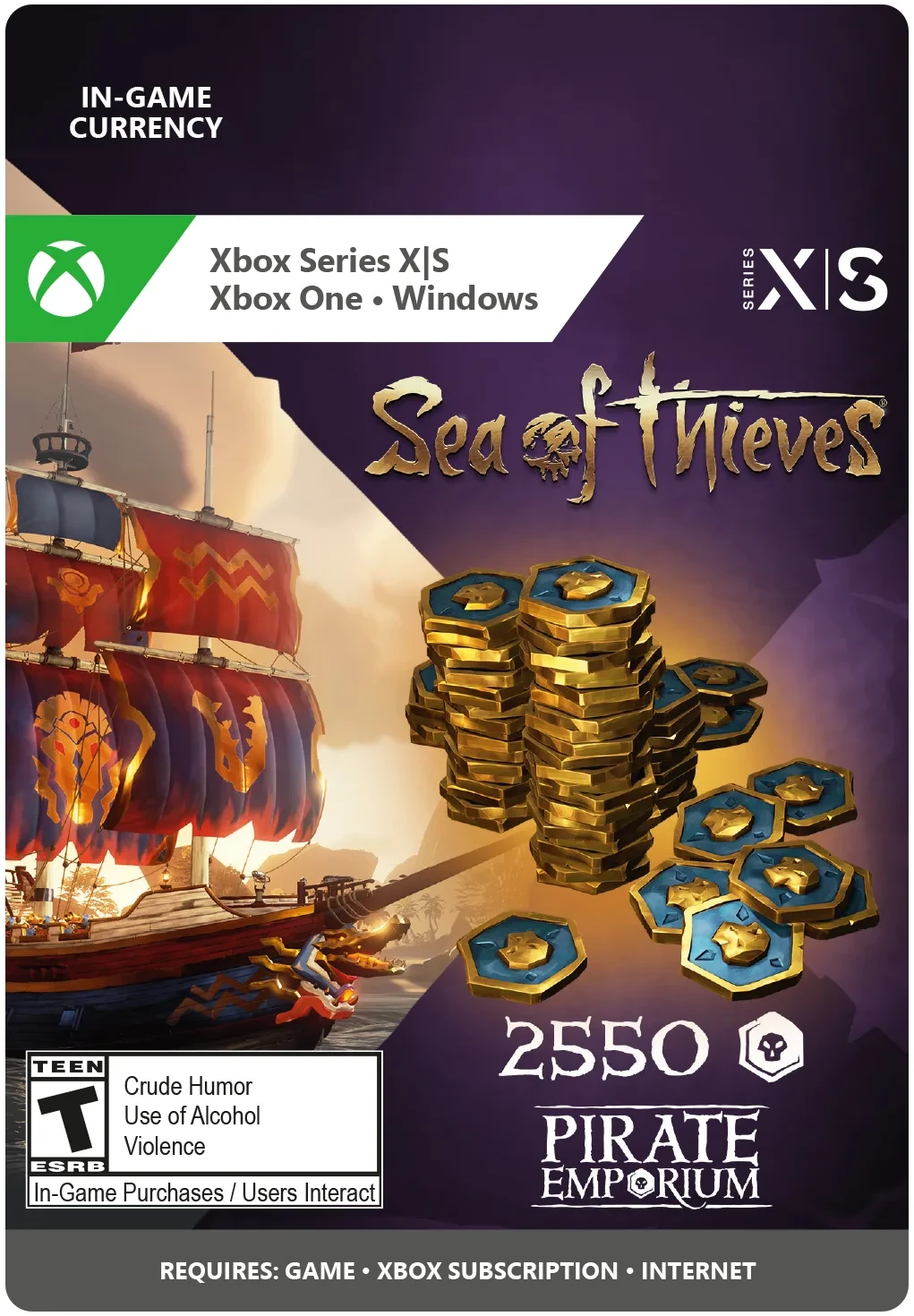 🔥SEA OF THIEVES💥550 - 12750 COINS💥STEAM/XBOX/PSN 🔑