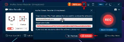 🎆 AnyRec Screen Recorder 🔑 Лицензионный код на 1 год