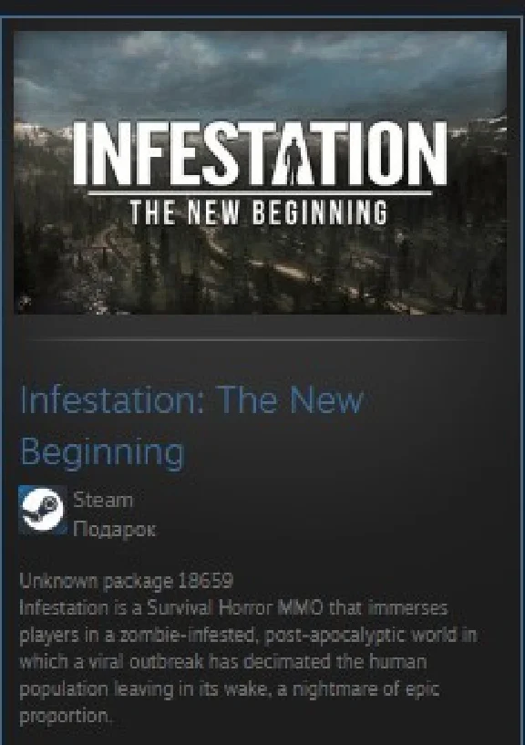 Infestation: The New Beginning STEAM GIFT ROW REG FREE