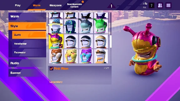 ✅💙WORMS RUMBLE - SPACEWORM AND ALIEN DOUBLE PACK💙