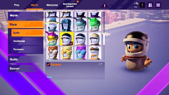 ✅💙WORMS RUMBLE - SPACEWORM AND ALIEN DOUBLE PACK💙