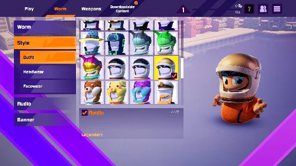 ✅💙WORMS RUMBLE - SPACEWORM AND ALIEN DOUBLE PACK💙