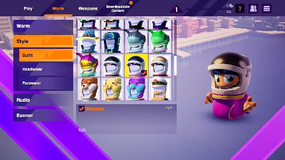 ✅💙WORMS RUMBLE - SPACEWORM AND ALIEN DOUBLE PACK💙
