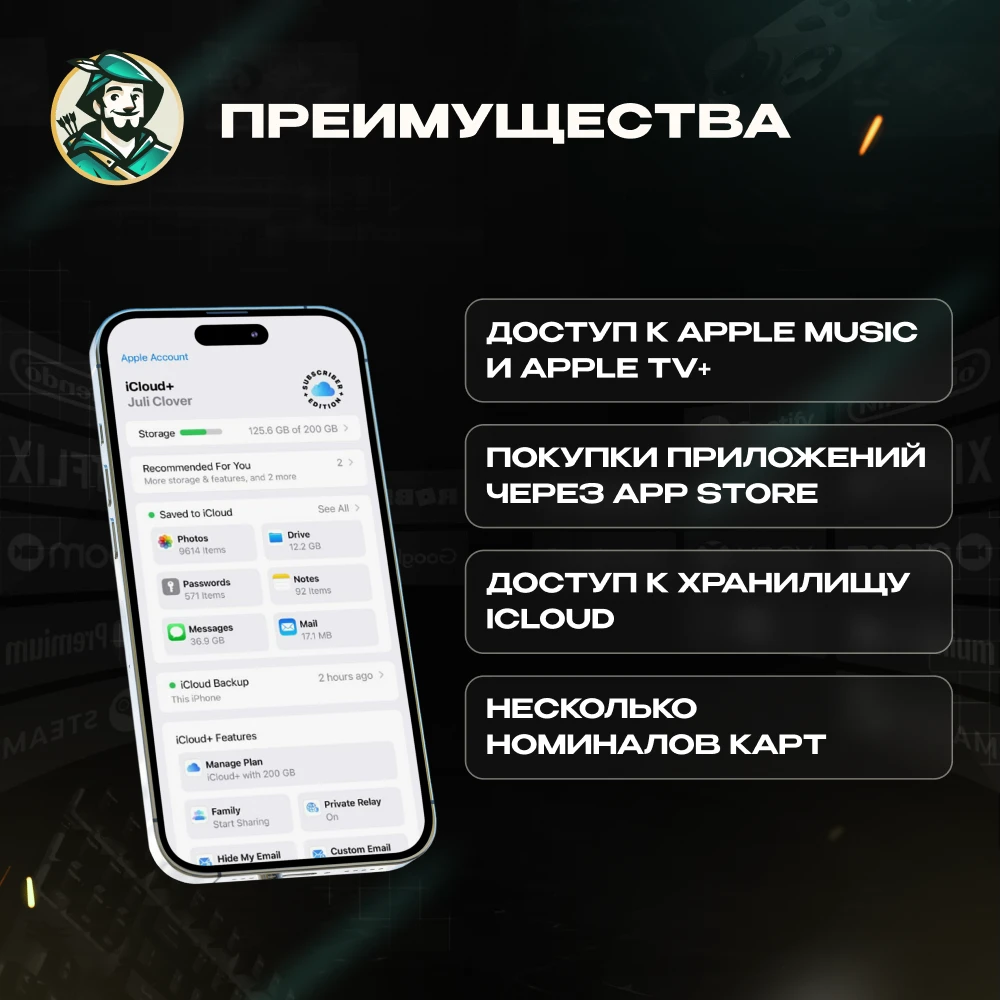 🍎ПОДАРОЧНАЯ КАРТА APPLE & ITUNES & APP STORE❤️ИТАЛИЯ❤️