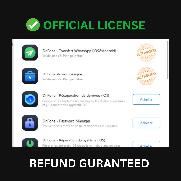 Dr.Fone – Lifetime Access for Windows (IOS & Android)