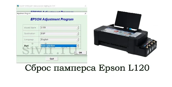 Reset Epson L120 L121 Adjustment Program