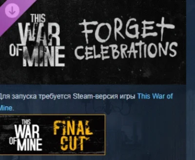 This War of Mine Forget Celebrations Charity DLC💎STEAM