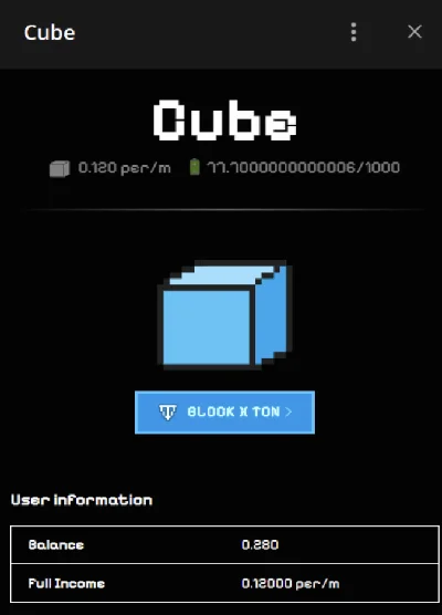 REFERRALS CUBE 🧊 @CUBEAPP_BOT ✅ 0% FEE