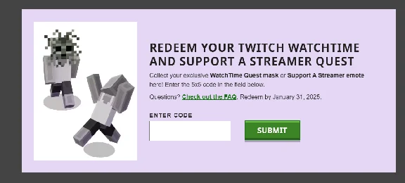 🔥 MINECRAFT ✦ Moss Mask ✦ SKIN ✦ CODE ✦ ITEM + 🎁
