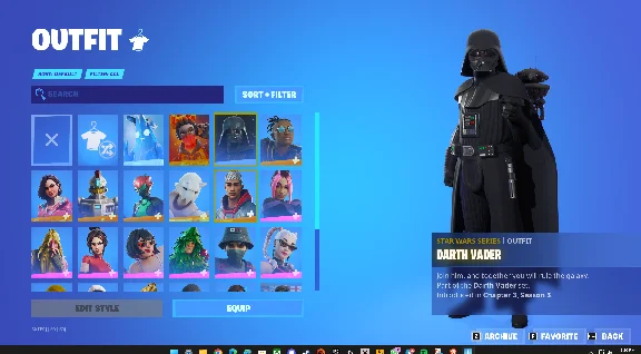 FORTNITE🎮24 ACCOUNT SKINS |SOCCER DARTH| MAIL