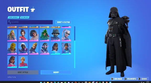 FORTNITE🎮24 ACCOUNT SKINS |SOCCER DARTH| MAIL