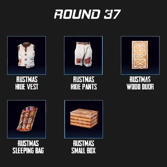☑️★ RUST TWITCH DROPS ★ 37 ROUND ★ 5/5 SKINS ★☑️