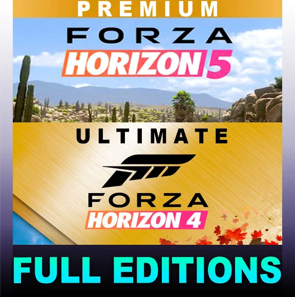 ・FORZA HORIZON 5 PREMIUM + FH4ULT + 400 GAMES・ONLINE・PC