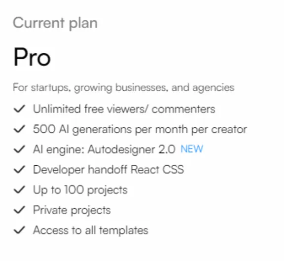 📃 Uizard AI ✅ Подписка Pro на 1/2 месяца