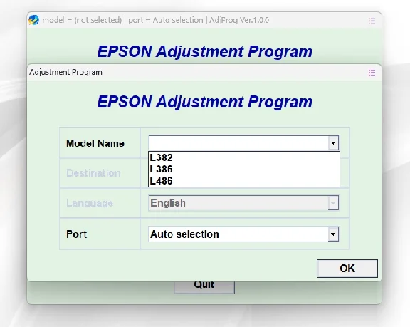 EPSON Adjustment Program Reset L382-L386-L486-L3050