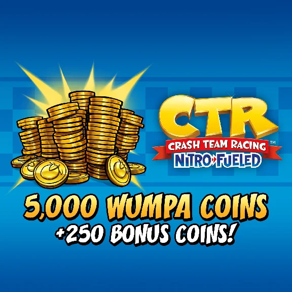 Crash Team Racing NitroFueled 5000 250 Wumpa Coins✅PSN