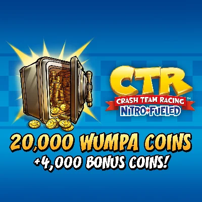 Crash Team Racing NitroFueled 20000 4000 Wumpa Coins✅PS