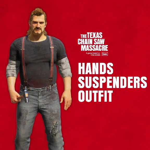 ✅The Texas Chain Saw Massacre Hands Outfit 1 Suspenders