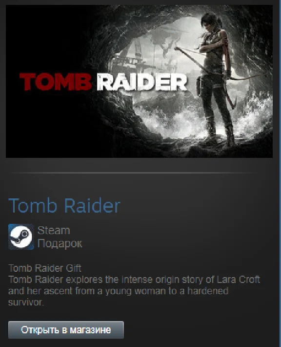 Tomb Raider (Steam Gift Region Free / ROW)