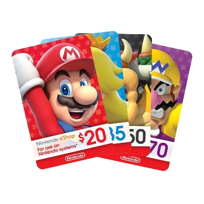 ⚡️БЫСТРО Карта Nintendo eShop (US) 5-300$. НИЗКАЯ ЦЕНА✅