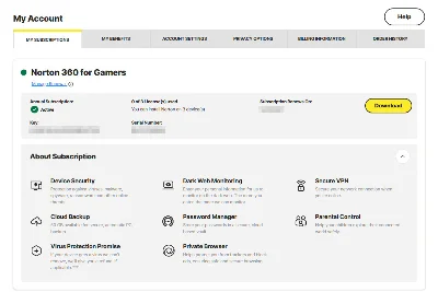 Norton 360 for Gamers 3 Devices / 1 year Global