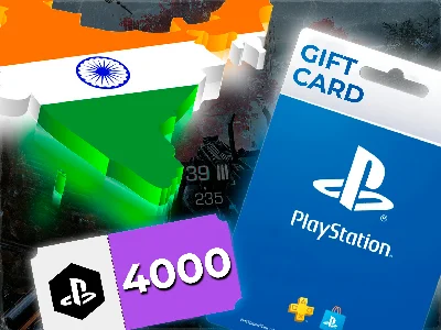 🕹Playstation Network PSN Индия 4000 INR 💳0%