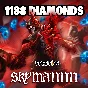 🟥Free Fire Garena 1080 + 108 Diamond Pins 🌏GLOBAL KEY