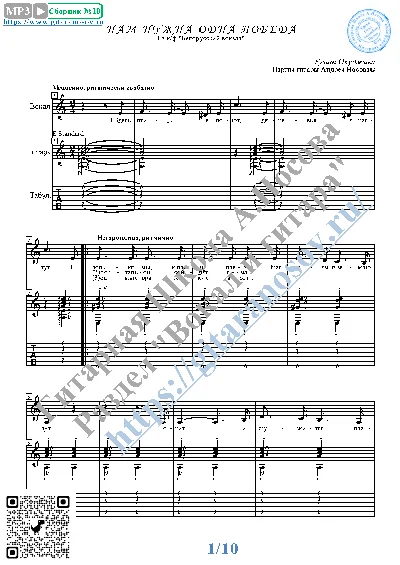 Nam nuzhna odna pobeda (Vocals Guitar Sheet Music Tabs)