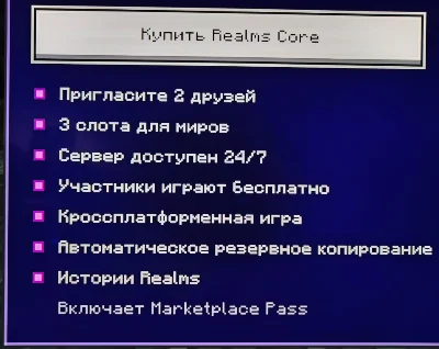 ✅Minecraft Realms Plus 1 месяц✅Bedrock Edition