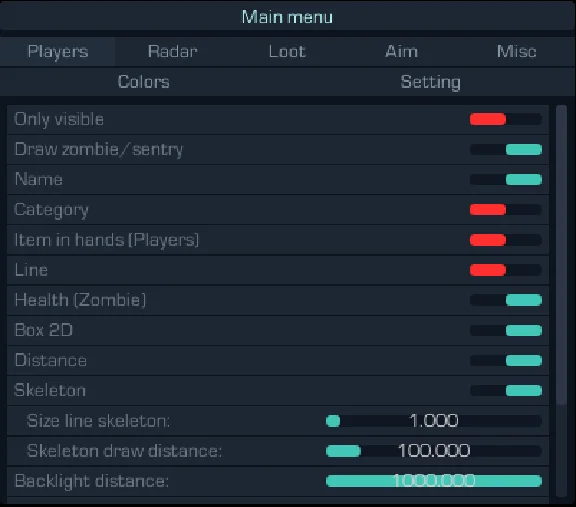 working safe cheat Crooked Arms for game SCUM