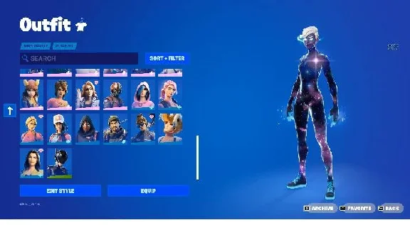 FORTNITE🎮 48 SKINS ACCOUNT |OG GALAXY SCOUT| MAIL