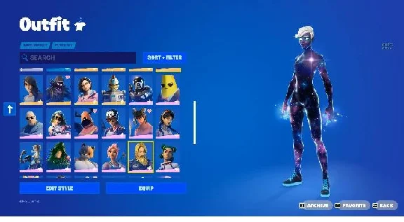 FORTNITE🎮 48 SKINS ACCOUNT |OG GALAXY SCOUT| MAIL