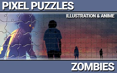 Pixel Puzzles Illustrations Anime Jigsaw Zombies DLC