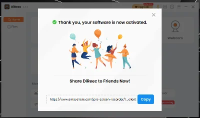 📐 Средство записи экрана AmoyShare DiReec 🔑 6 месяцев