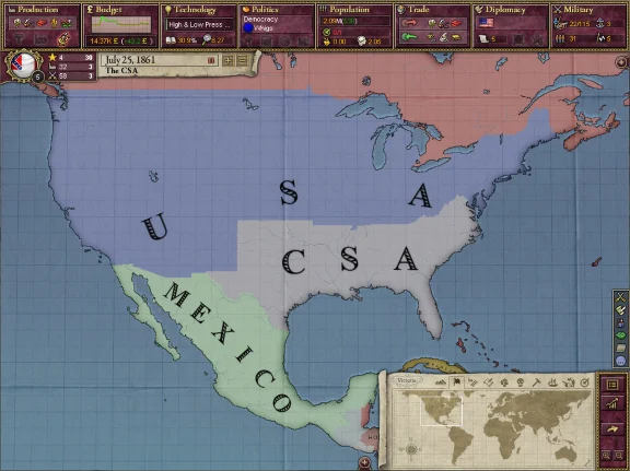 ⭐DLC Victoria II - A House Divided / Steam Key / РФ+МИР