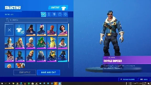 FORTNITE🎮18 ACCOUNT SKINS |OG ROYALE BOMBER| MAIL