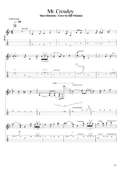 Ozzy Osbourne - Mr. Crowley - Cover by Kfir Ochaion
