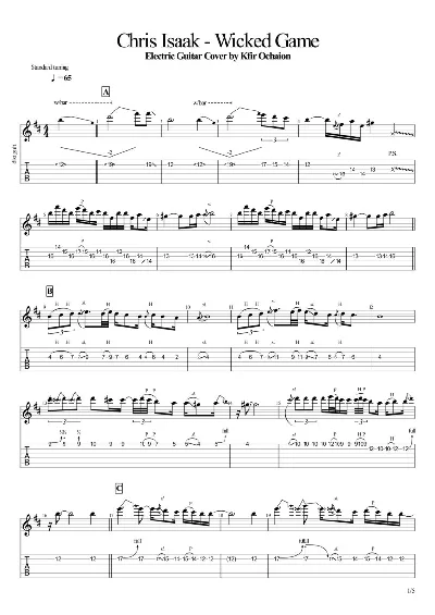 Tabs Kfir_Chris Isaak - Wicked Game - Metal