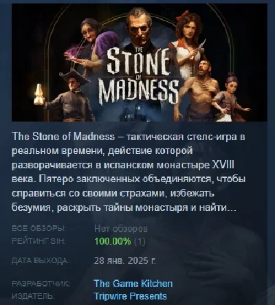 The Stone of Madness 💎 АВТОДОСТАВКА STEAM РОССИЯ