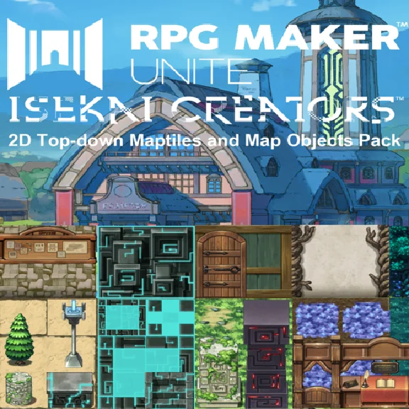 🔴 ISEKAI CREATORS 2D Top-down Maptiles and Map Objects