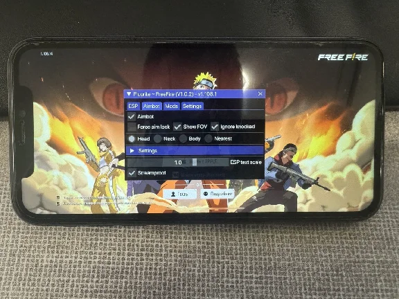 Fluorite Working Cheat For Free Fire IPHONE IOS