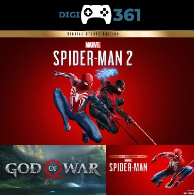 SPIDER-MAN 2 DELUXE + SPIDER-MAN 1 + GOW 🟢STEAM GLOBAL