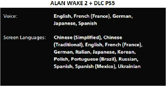 Alan Wake 1 & 2 + 2 DLC PS5 Rent from 7 days