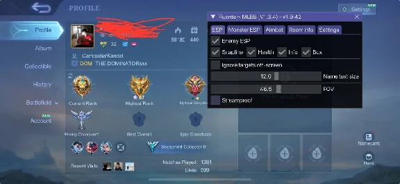 Fluorite Mobile Legends Bang Bang Working Cheat for IOS