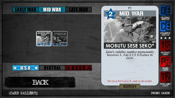 ✅💙TWILIGHT STRUGGLE - TURN ZERO & PROMO CARDS💙STEAM